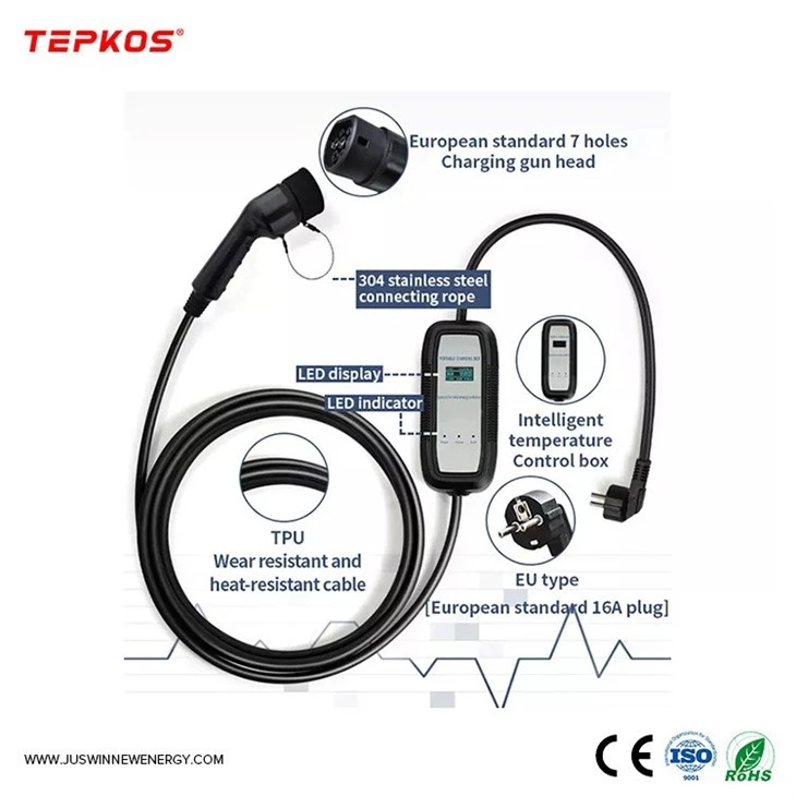 Portable Type 2 AC EV Charger